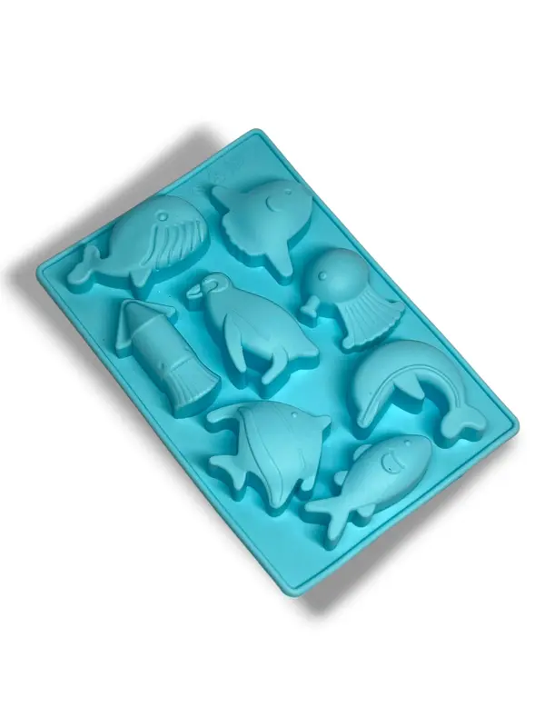Molde de silicón de animales marinos