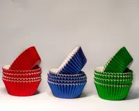Capacillos metalizados para cupcakes - Imagen 3