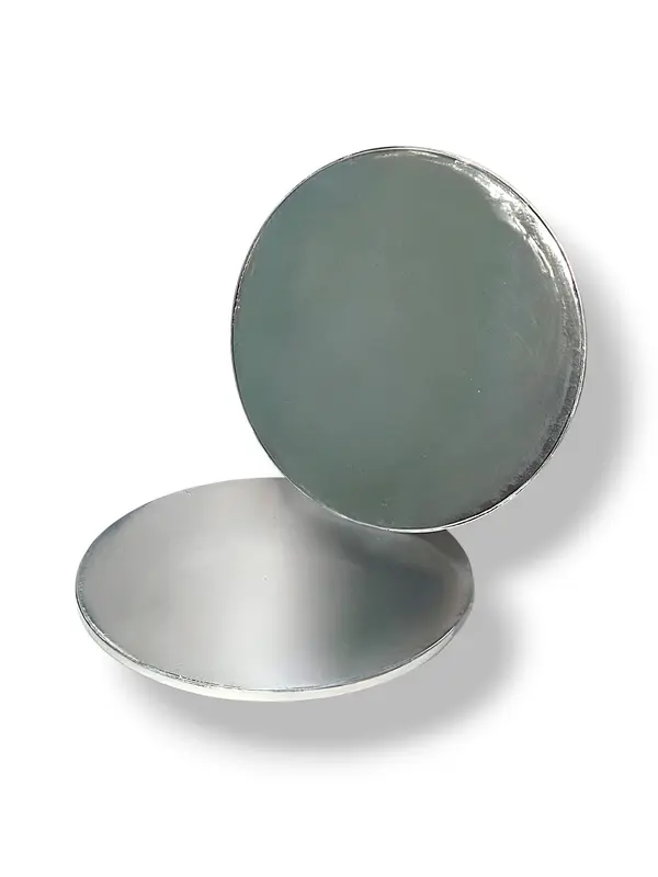 Base plateada de 3mm de grosor con borde plateado — 25cm