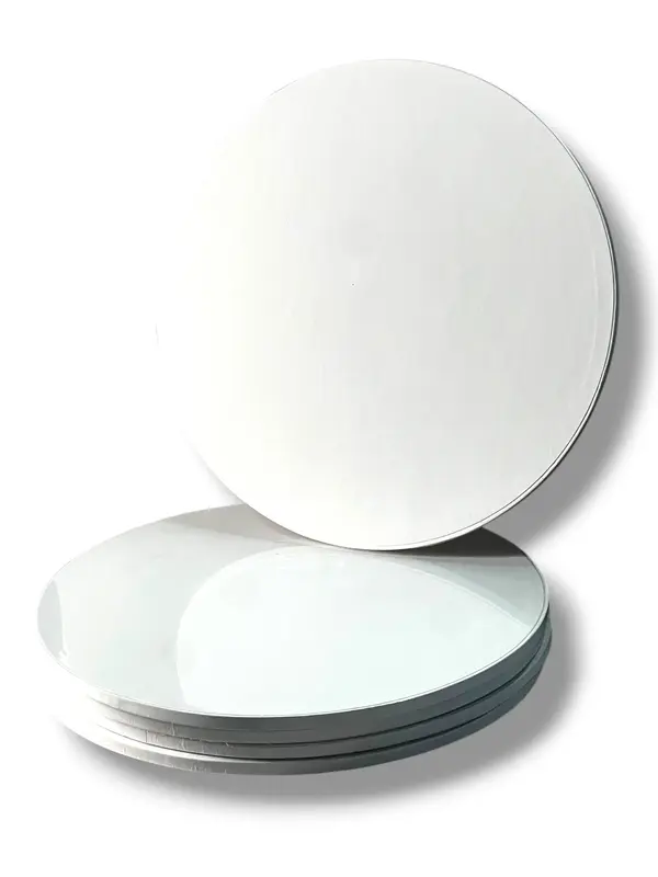 Base blanca de 5mm de grosor con borde blanco — 25cm