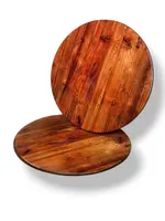 Base con diseño de madera de 3mm de grosor con borde marrón — 25cm - Imagen 2