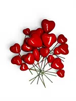 Toppers de corazones decorativos