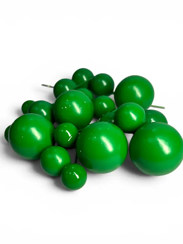 Toppers de esferas decorativas — Verde