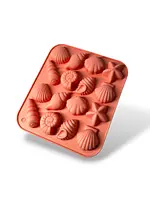 Molde de silicón de conchas marinas
