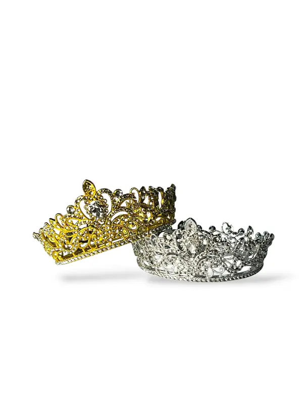 Coronas decorativas pequeñas — Plateado