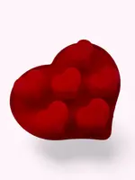 Molde de silicón de corazones