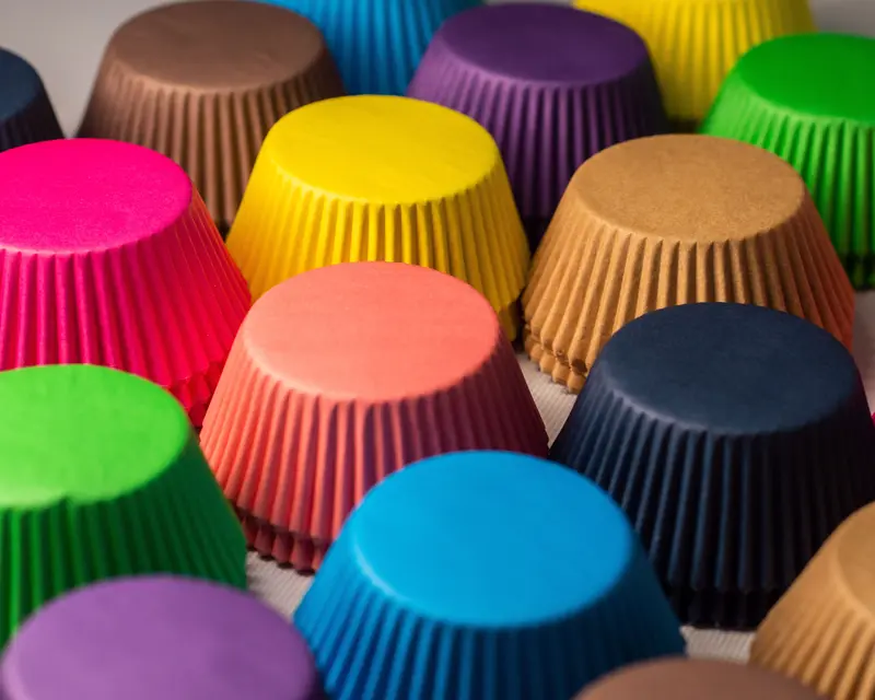 Capacillos para cupcakes unicolor