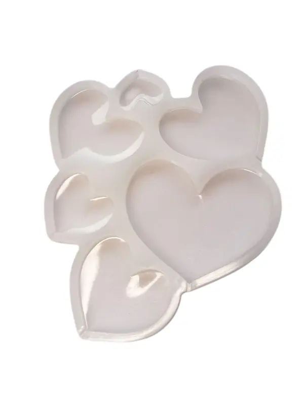 Molde de silicón para chupetas — Corazones