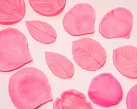 Molde de silicón de pétalos y hojas de flor — 01-62G - Imagen 2