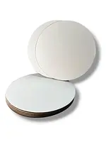 Base blanca de 3mm de grosor con borde bronce