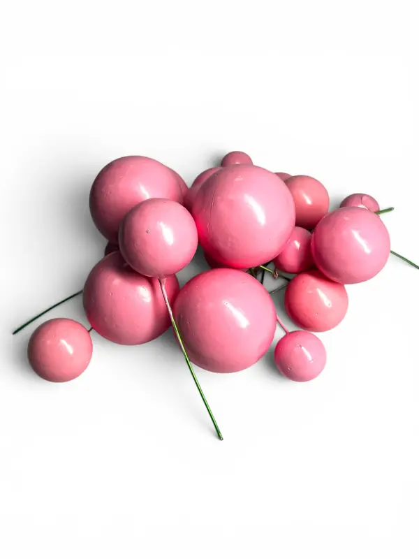Toppers de esferas decorativas — Rosado
