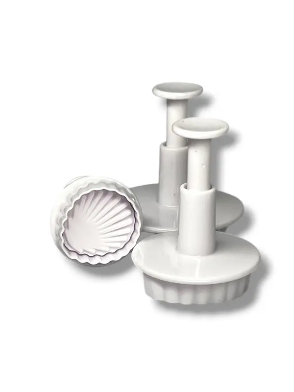 Set de cortadores repujadores con expulsor — Conchas marinas