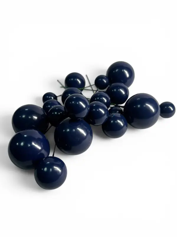 Toppers de esferas decorativas — Azul oscuro