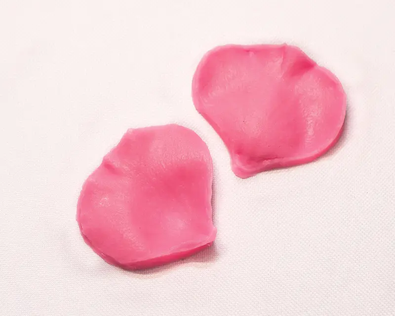 Molde de silicón de pétalos y hojas de flor — 014-40G