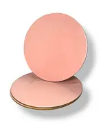 Base rosada de 3mm de grosor con borde bronce