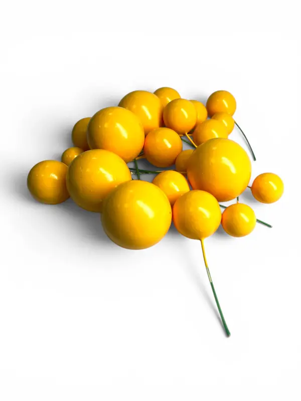 Toppers de esferas decorativas — Amarillo claro