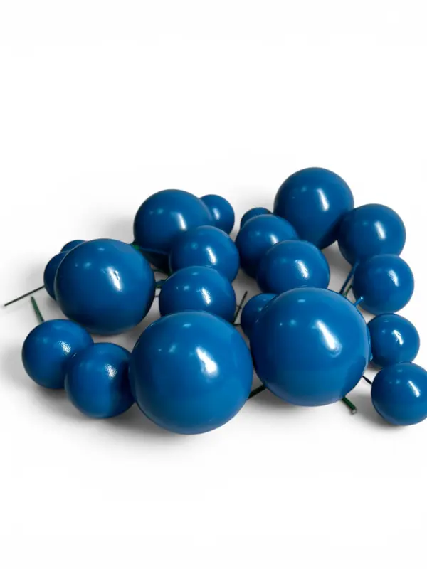 Toppers de esferas decorativas — Azul