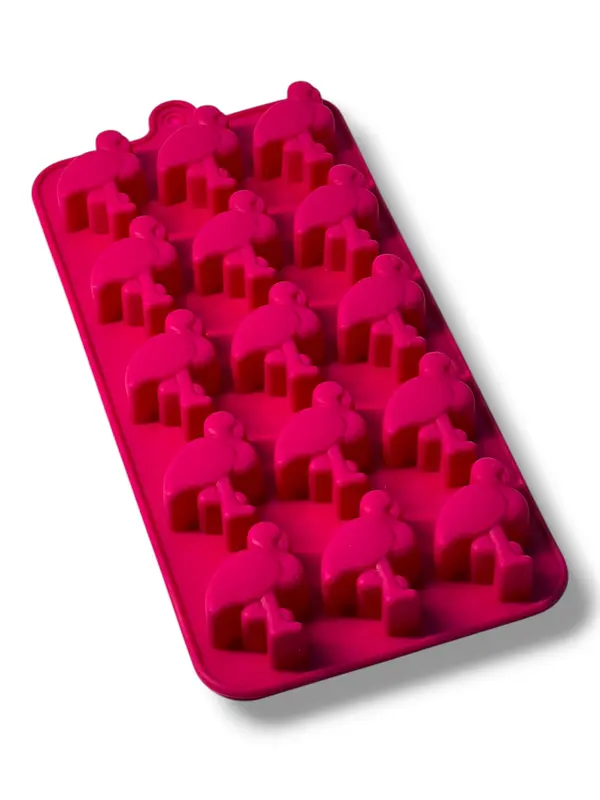 Molde de silicón de flamingos