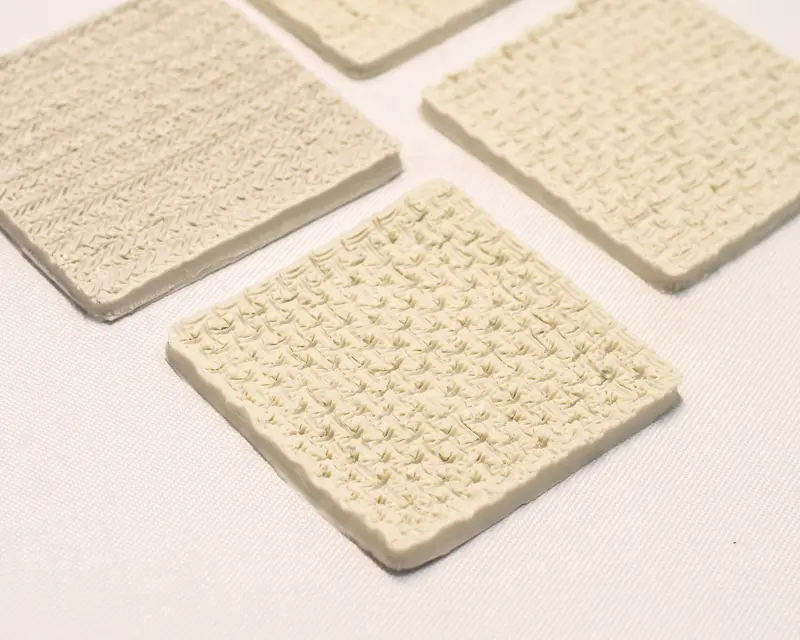 Molde de silicón de textura de tejidos — TJDT1