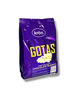 Cobertura de chocolate blanco en gotas