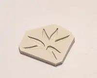 Molde de silicón de hojas